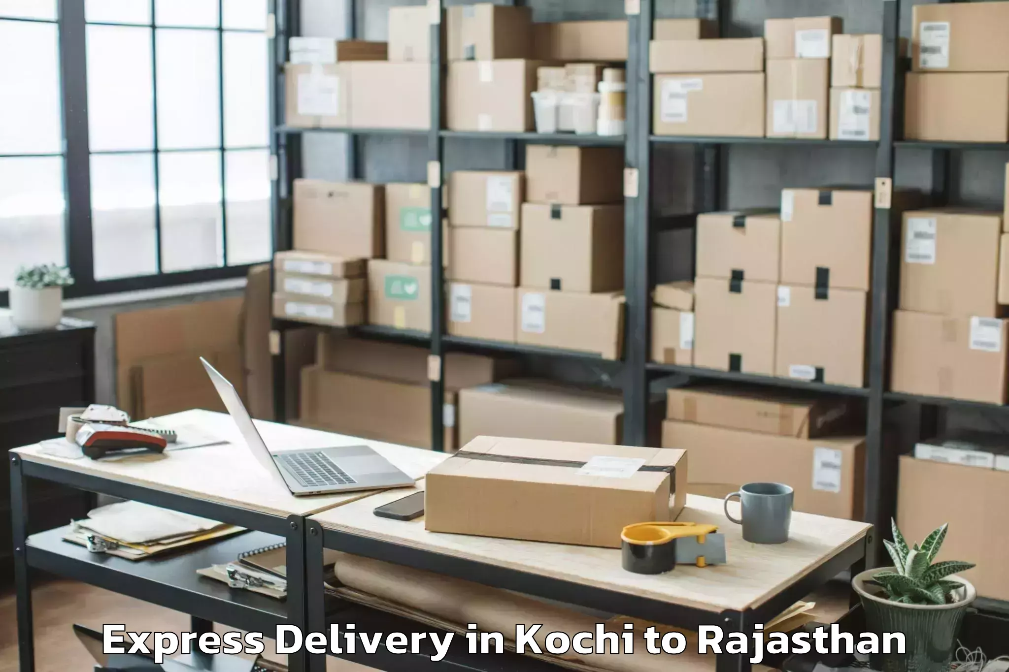 Reliable Kochi to Jahazpur Express Delivery